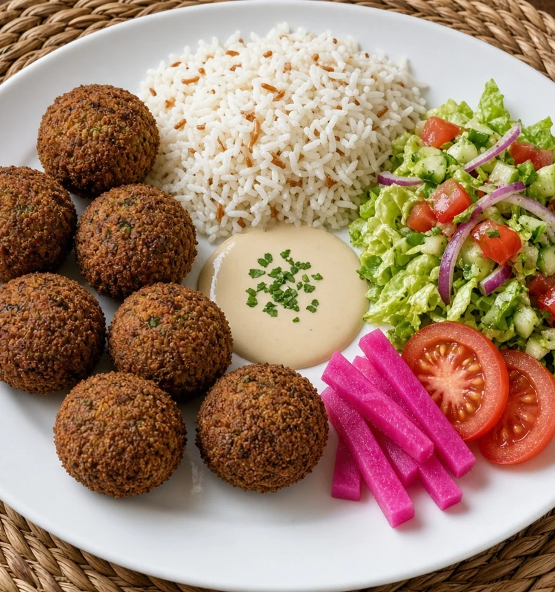 Falafel dinner at Golden Pita Ancaster