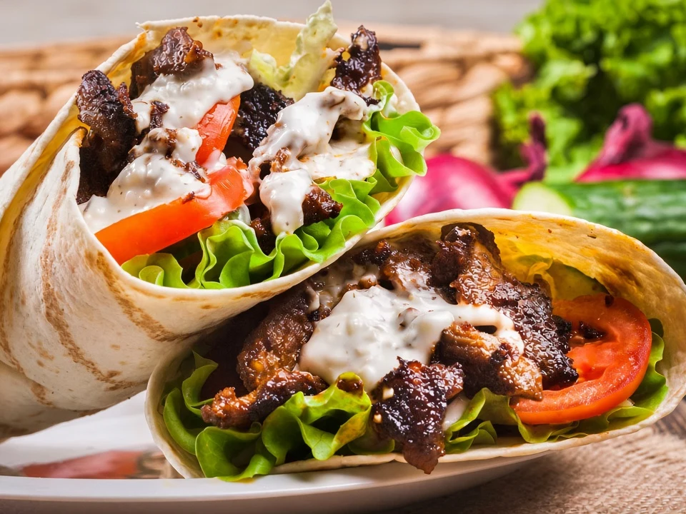 Beef shawarma at Golden Pita on Wilson Street West, Ancaster